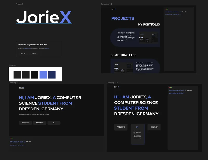 image of first design of this website